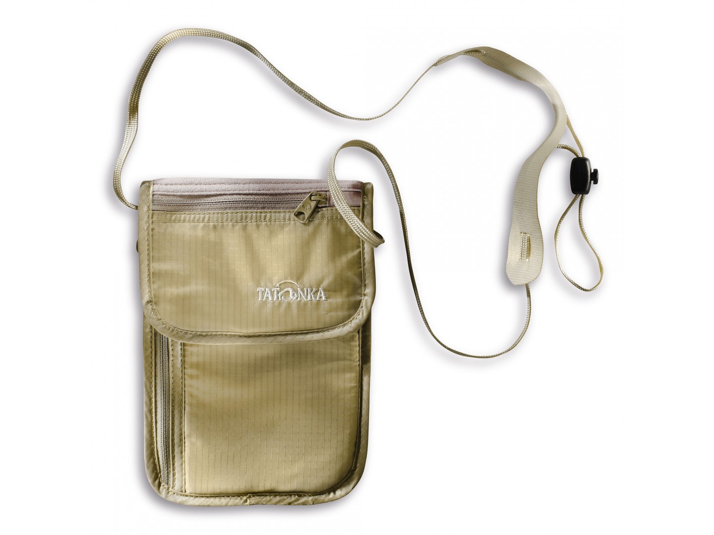 Дорожный кошелек-карман на шею для денег и документов Tatonka Skin Folded Neck Pouch (Natural)