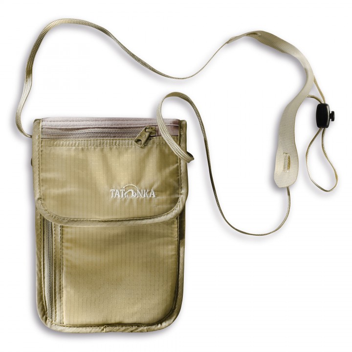 Дорожный кошелек-карман на шею для денег и документов Tatonka Skin Folded Neck Pouch (Natural)