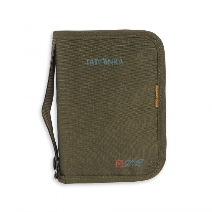 Кошелек для денег и документов для путешествий Tatonka Travel Zip M RFID B (Olive)