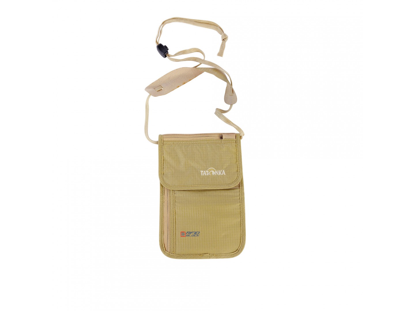 Дорожный кошелек-карман на шею для денег и документов Tatonka Skin Neck Pouch RFID B (Natural)