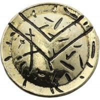 Бусина для паракорда Спартанский щит Coeburn Tool Gold