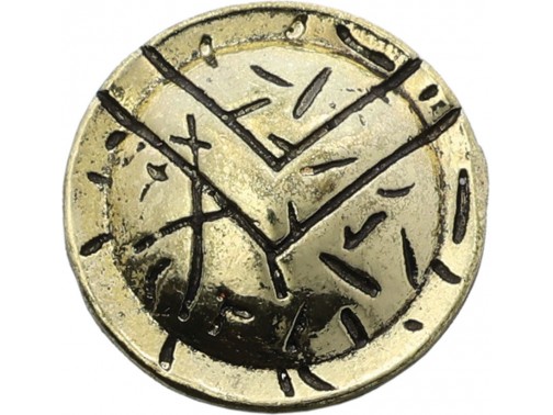 Бусина для паракорда Спартанский щит Coeburn Tool Gold