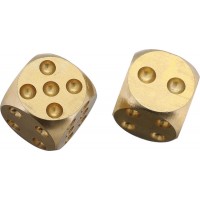Набор из двух латунных игральных костей Coeburn Tool (большие)