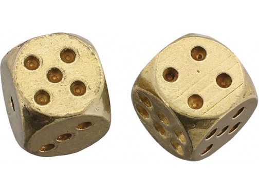Набор из двух латунных игральных костей Coeburn Tool (малые)