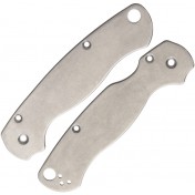 Сменные накладки для ножей Spyderco Para Military 2 Flytanium Classic (Titanium Stonewash) — основное фото