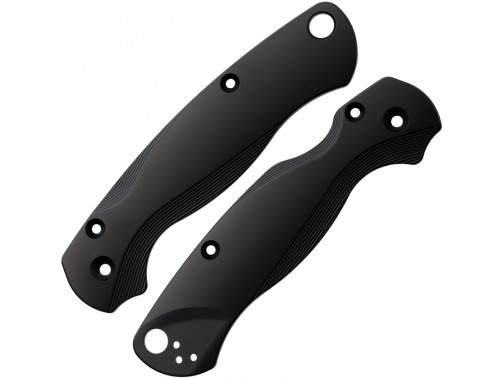 Сменные накладки для ножей Spyderco Para Military 2 Flytanium Lotus (Titanium Black)
