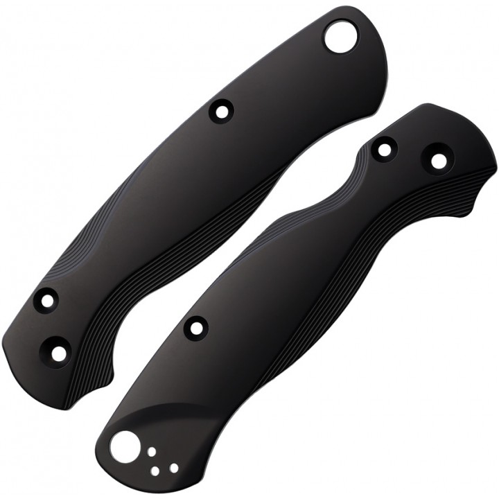 Сменные накладки для ножей Spyderco Para Military 2 Flytanium Lotus (Titanium Black)