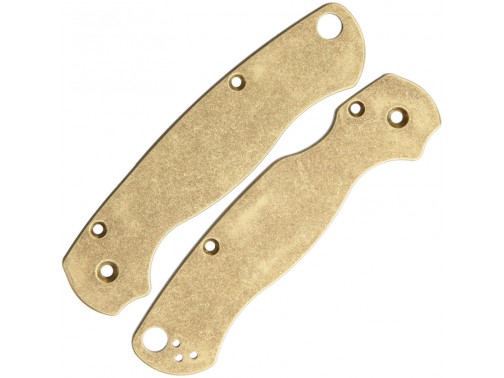 Сменные накладки для ножей Spyderco Para Military 2 Flytanium Classic (Brass Stonewash)