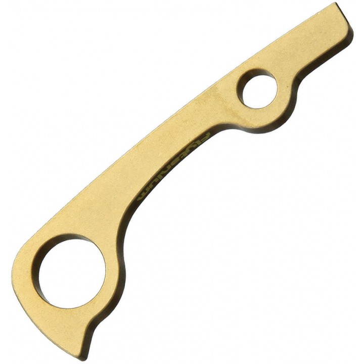 Сменный бэкспейсер для ножей Spyderco Para Military 2 Flytanium Backspacer (Brass Stonewash)