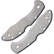 Сменные накладки для ножей Spyderco Delica Flytanium Classic (Titanium Stonewash) — основное фото