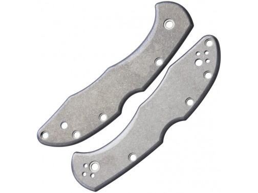 Сменные накладки для ножей Spyderco Delica Flytanium Classic (Titanium Stonewash)