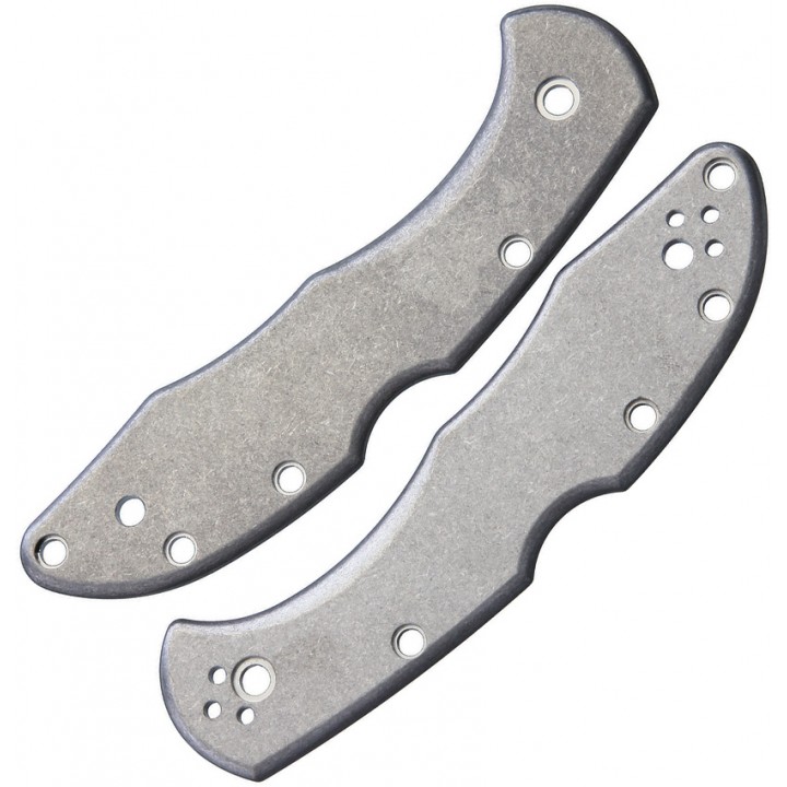 Сменные накладки для ножей Spyderco Delica Flytanium Classic (Titanium Stonewash)