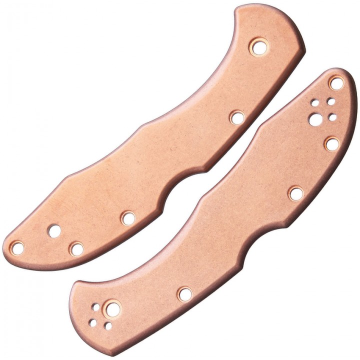 Сменные накладки для ножей Spyderco Delica Flytanium Classic (Copper Stonewash)