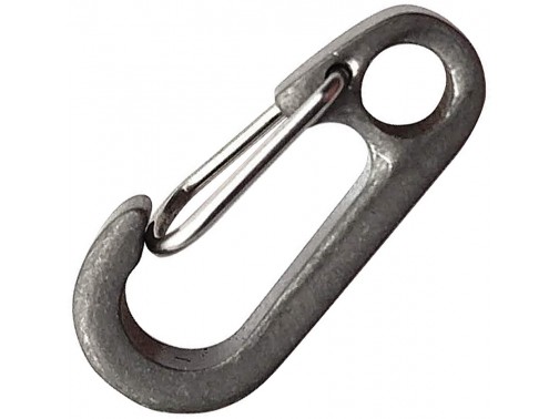 Титановый карабин для ключей и аксессуаров Flytanium Titanium Gate Clip (Small)