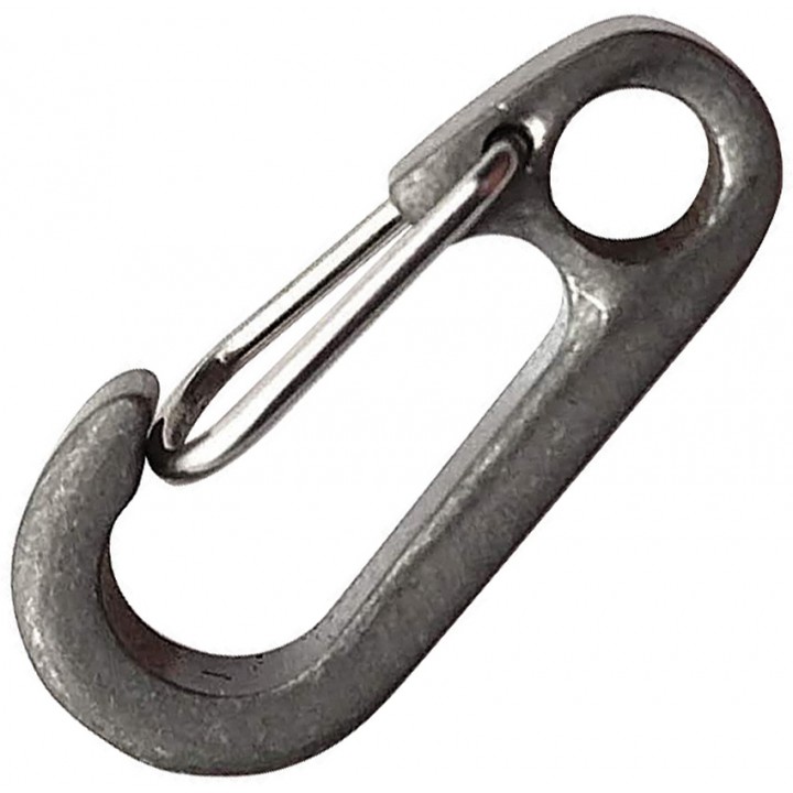 Титановый карабин для ключей и аксессуаров Flytanium Titanium Gate Clip (Small)