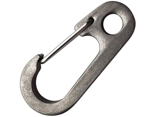 Титановый карабин для ключей и аксессуаров Flytanium Titanium Gate Clip (Medium)