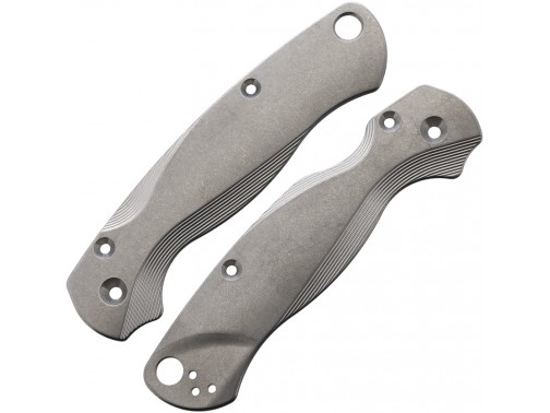 Сменные накладки для ножей Spyderco Para Military 2 Flytanium Lotus (Titanium Stonewash)