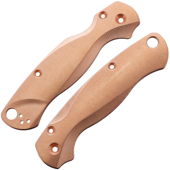 Сменные накладки для ножей Spyderco Para Military 2 Flytanium Lotus (Copper Stonewash)