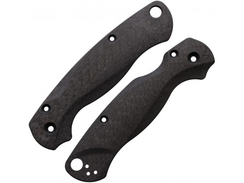 Сменные накладки для ножей Spyderco Para Military 2 Flytanium Lotus (Carbon Fiber Basket Weave)