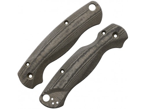 Сменные накладки для ножей Spyderco Para Military 2 Flytanium Lotus (Micarta Green Linen)