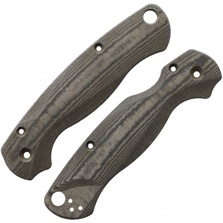 Сменные накладки для ножей Spyderco Para Military 2 Flytanium Lotus (Micarta Green Linen)