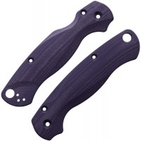 Сменные накладки для ножей Spyderco Para Military 2 Flytanium Lotus (G-10 Deep Purple)