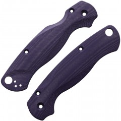 Сменные накладки для ножей Spyderco Para Military 2 Flytanium Lotus (G-10 Deep Purple)