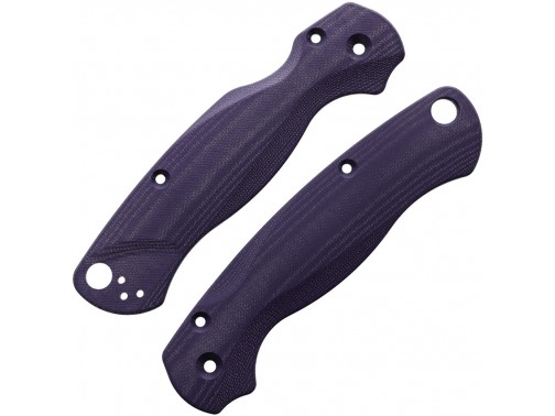 Сменные накладки для ножей Spyderco Para Military 2 Flytanium Lotus (G-10 Deep Purple)