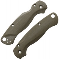 Сменные накладки для ножей Spyderco Para Military 2 Flytanium Lotus (G-10 OD Green)