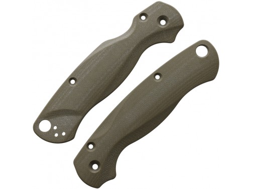 Сменные накладки для ножей Spyderco Para Military 2 Flytanium Lotus (G-10 OD Green)
