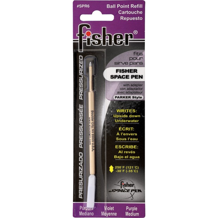 Сменный космический шариковый стержень для ручек Parker и Fisher Space Pen PR (Purple Medium)