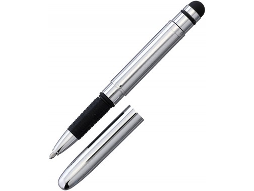 Космическая шариковая ручка с упором для письма и стилусом Fisher Space Pen Bullet (Chrome)