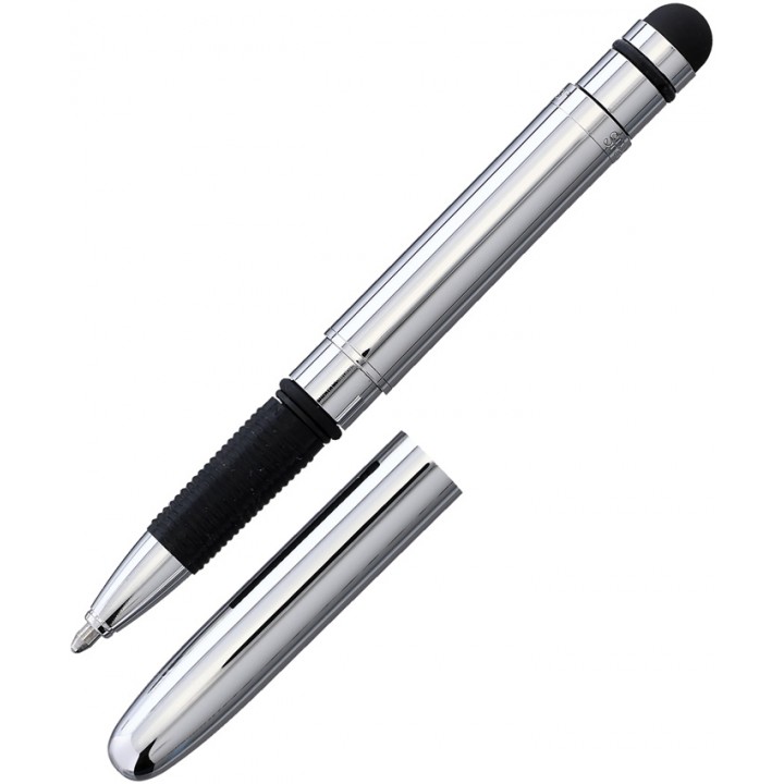 Космическая шариковая ручка с упором для письма и стилусом Fisher Space Pen Bullet (Chrome)