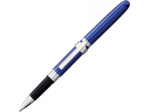 Космическая шариковая ручка с упором для письма и клипсой Fisher Space Pen Bullet (Lacquered Blue)