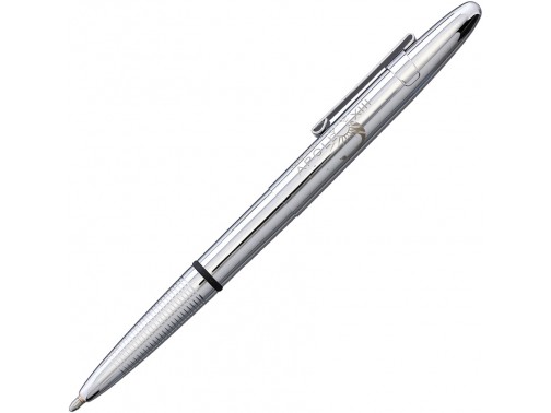 Космическая шариковая ручка с клипсой Fisher Space Pen Bullet (Apollo 13 Chrome)