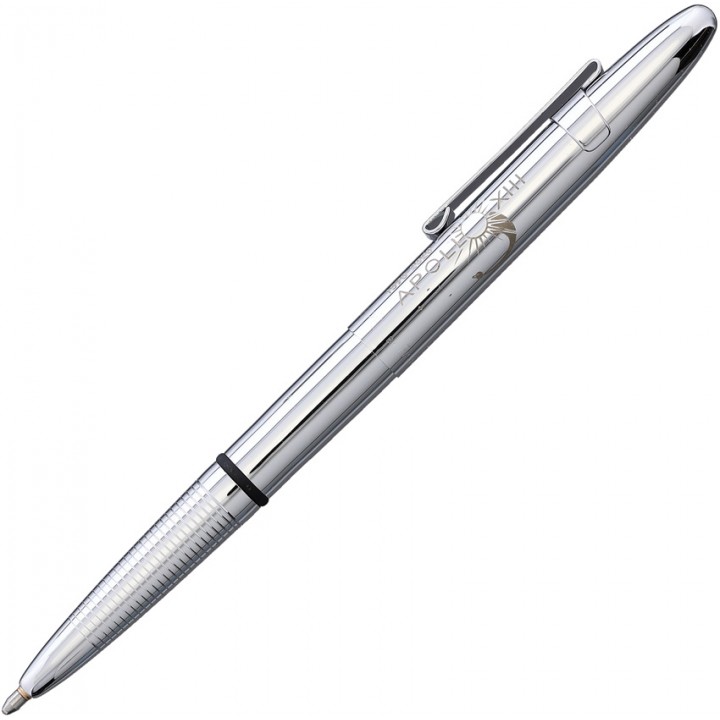 Космическая шариковая ручка с клипсой Fisher Space Pen Bullet (Apollo 13 Chrome)
