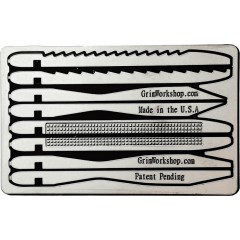 Карточка-мультитул для выживания Grim Workshop Tweezer Card