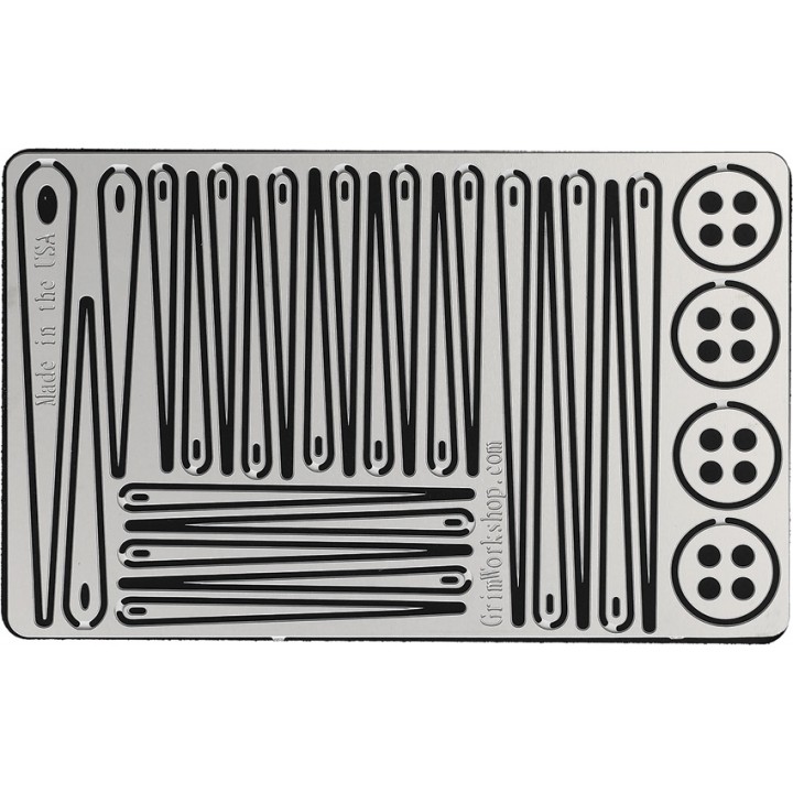 Карточка-мультитул для выживания Grim Workshop Sewing Kit Card
