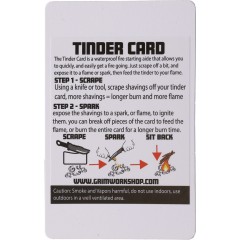 Карточка-мультитул для выживания Grim Workshop Quick Start Tinder Card