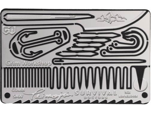 Карточка-мультитул для выживания Grim Workshop Teimojin Tan