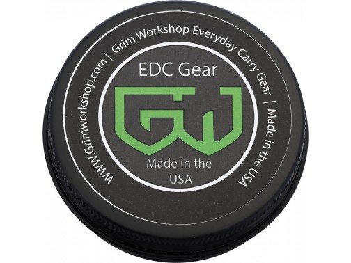 Контейнер для карточек выживания Grim Workshop Roundabout Steel Tin (Black)