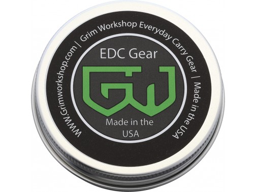 Контейнер для карточек выживания Grim Workshop Roundabout Steel Tin (Silver)