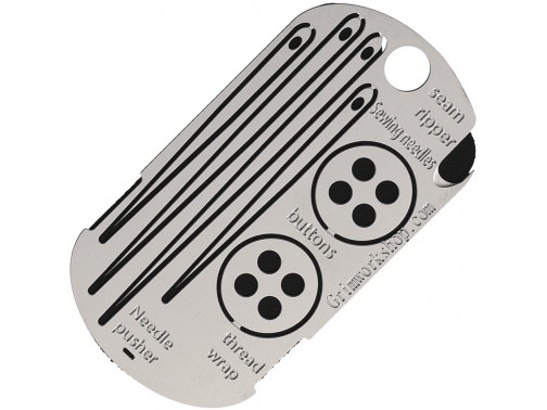 Армейский жетон-мультитул для выживания Grim Workshop Sewing Kit Dog Tag