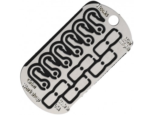 Армейский жетон-мультитул для выживания Grim Workshop Mini Hook Dog Tag