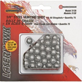Комплект охотничьих шариков для рогаток 9 мм Marksman 3138 Hunting Shot