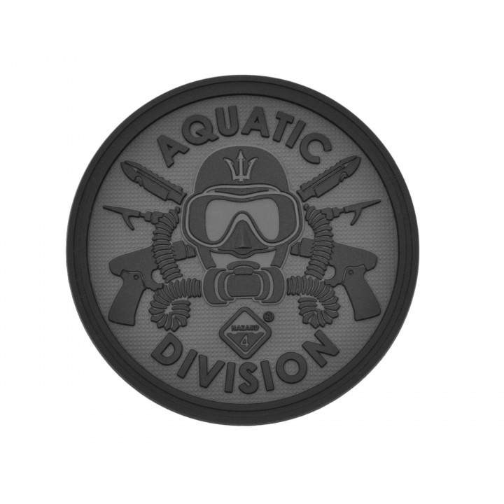 Нашивка-патч на липучке велкро Hazard 4 Aquatic Division (Black)