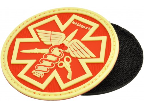 Нашивка-патч на липучке велкро Hazard 4 Battle Paramedic (Red)