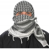 Тактический шемаг (куфия/арафатка) Camcon Shemagh (White/Black)