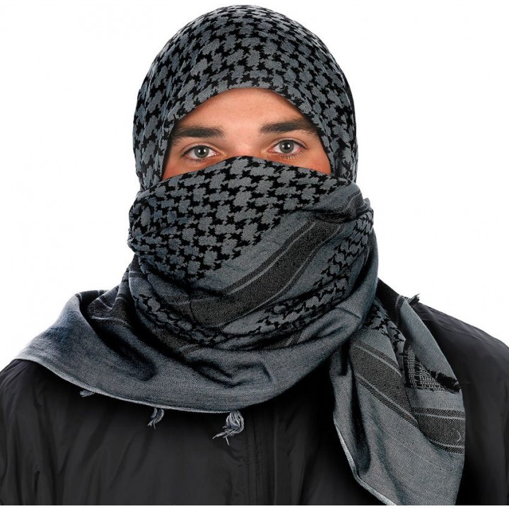 Тактический шемаг (куфия/арафатка) Camcon Shemagh (Charcoal/Black)