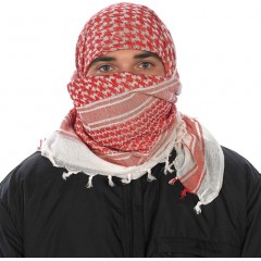 Тактический шемаг (куфия/арафатка) Camcon Shemagh (White/Red)